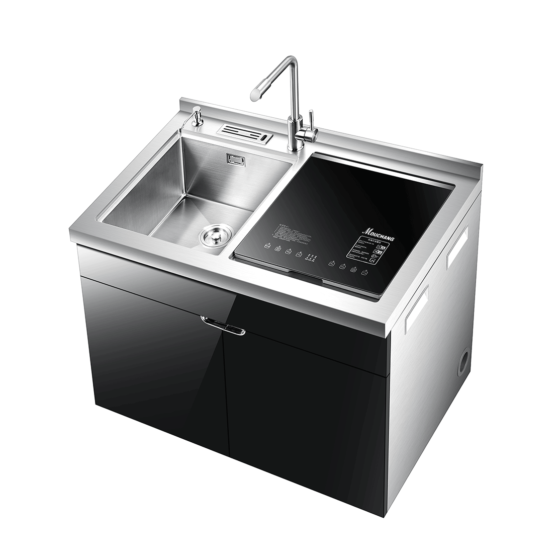 New Arrival Multipurpose Stainless Steel Smart Freestanding Single Bowl Standing Dishwasher Sink