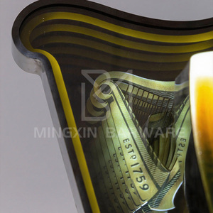 Soporte de promoción de vino retro para bares Soporte de pantalla LED en forma de arpa dorada Champagne Wine Premium Bebidas decorar - Product Image 3