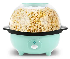 Grandi produttori elettrici del Popcorn dell'olio caldo della famiglia della macchina automatica del Popcorn di agitazione 800w 3L con la copertura di misurazione