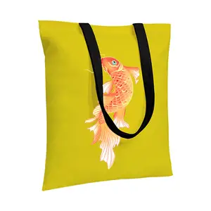 KAISEN Fashion Design Custom Logo Printed Cotton Canvas Shopping Tote Bag