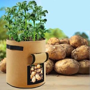 Sacs de culture en feutre pour plantes, capacité 10 gallons, pour jardin domestique, pot de pommes de terre, serre, culture de légumes, hydratation du jardin - Product Image 4