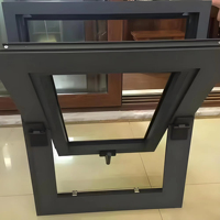Ventanas Modernas de la Serie 55, Ventanas Corredizas de Apertura Inferior, Ventanas de Apertura Simple con Rotura de Puente Térmico de Aluminio para Casas Modernas
