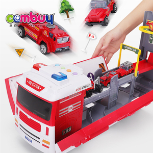 Simulation scène boîte de <span class=keywords><strong>rangement</strong></span> éclairage musique enfants parking <span class=keywords><strong>garage</strong></span> lot jouets avec <span class=keywords><strong>voiture</strong></span> en alliage - Product Image 2
