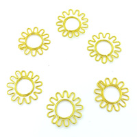 Clip Magnético Personalizado con Forma de Girasol, Ecológico, con Diseño de Logotipo Personalizado de Fábrica Profesional, 75 mm, Colores Surtidos