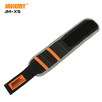 Bracelet magnétique portable JAKEMY JM-X5 avec aimants puissants pour maintenir les vis et les forets - Collection d'outils manuels DIY - OEM/ODM