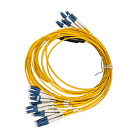 Cordon de brassage fibre optique 12 fibres LC/UPC-LC/UPC SM Monomode 9/125 pour PON, CATV, salle serveur, centre de données, boîtier terminal fibre FTTH