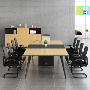 Table de réunion de bureau de haute qualité et élégante pour 10 personnes, table de conférence simple, mobilier de bureau - Product Image 5