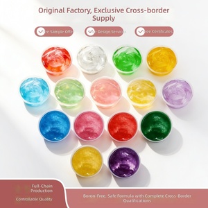 Kit de slime cristallin à faible teneur en bore, norme UE/US, non collant, non toxique, 12 couleurs, jouet sensoriel anti-stress, vente en gros, 14+ - Product Image 2