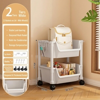 Chariot de rangement multifonctionnel à roulettes pour bureau, cuisine, organisateur de rangement mobile, étagère de rangement pour jouets avec roues