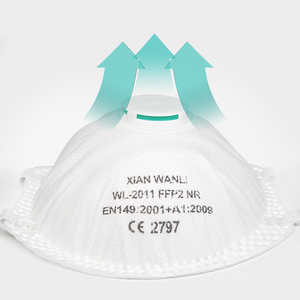 Masker Wajah FFP2/FFP3, respirator masker wajah sekali pakai klip hidung plastik