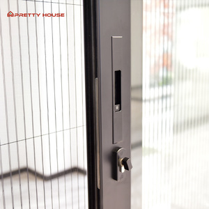 Porte coulissante extérieure en aluminium à rupture de pont thermique, étanche, avec double vitrage trempé, <span class=keywords><strong>pour</strong></span> patio - Product Image 5