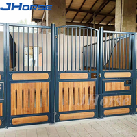 Écuries portables préfabriquées en métal JHorse, boxes pour chevaux en bambou
