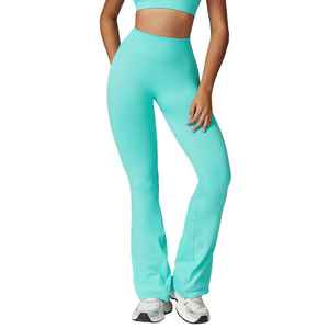 Leggings sans couture taille haute sexy pour filles, leggings froncés pour bébés filles, vente en gros de vêtements pour enfants, nouveaux pantalons pour enfants 2021 - Product Image 6