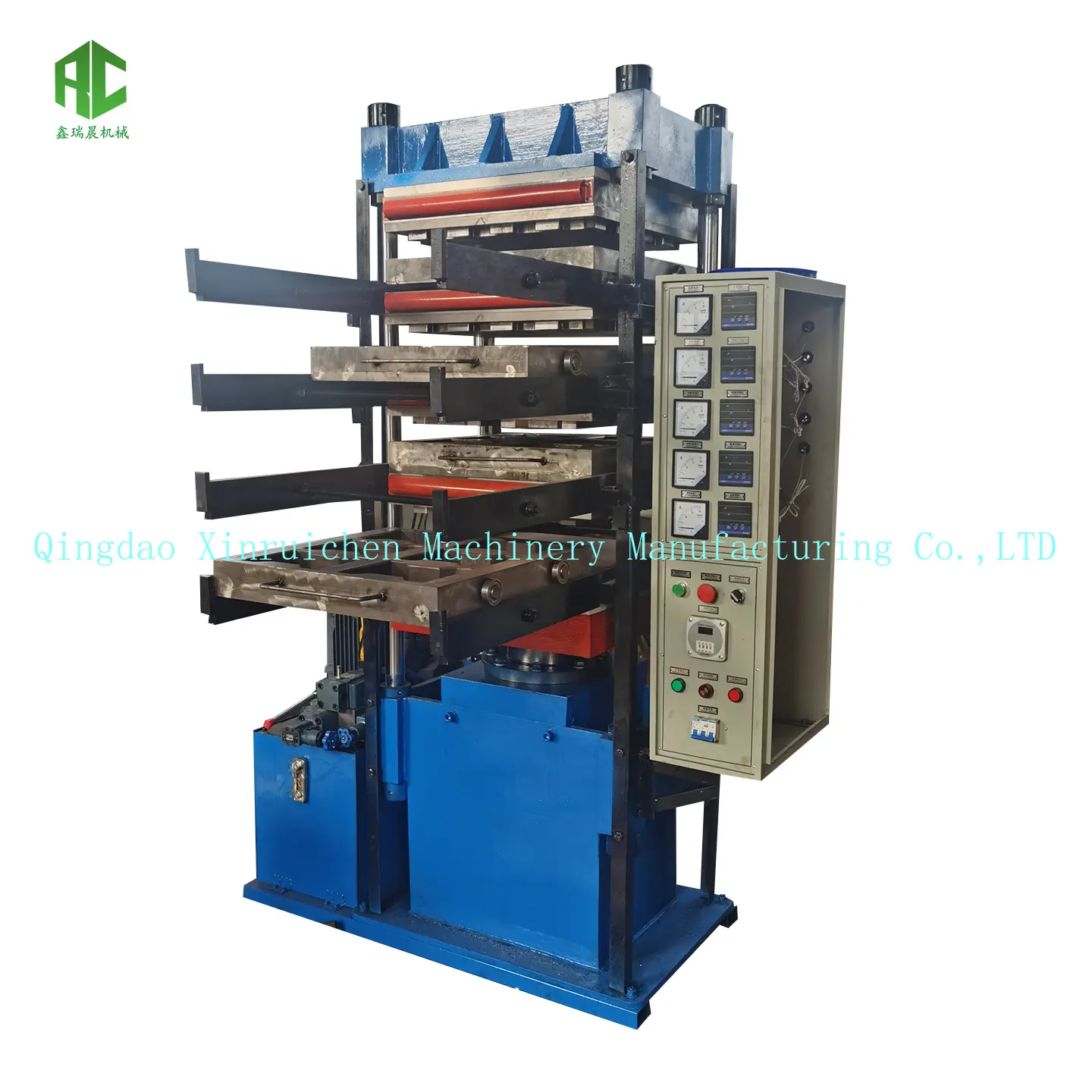 50T Scrap Tyre Powder To Rubber Tile Production Line/rubber Ground Mat Making Machine/four layers rubber tile making machine