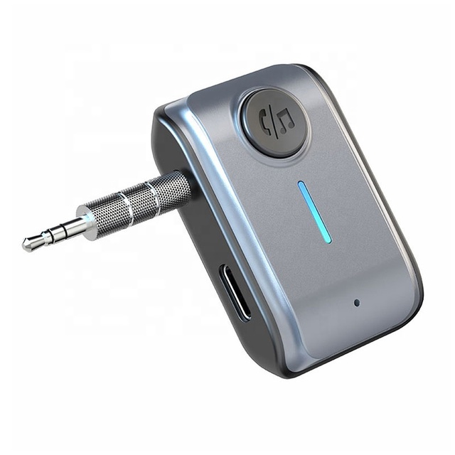 Bluetooth Car Receiver Adapter 3.5mm AUX Jacks for Car Speakers Audio Music Receiver Hands Free Bluetooth 5.3 Adapter