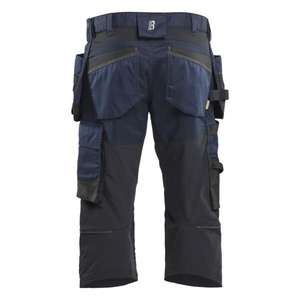 BLAKLADER - 175418328600C46 Pantalones cortos de pirata artesano elásticos Azul marino oscuro-PANTALONES DE TRABAJO EAN 7330509925119 PANTALONES CORTOS DE TRABAJO - Product Image 2