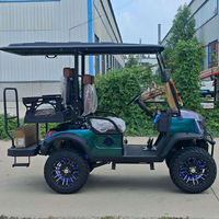 Voiturettes électriques, chariot de golf, mini voiturette de golf, mini voiturette de golf 72V, 6 places avec télécommande