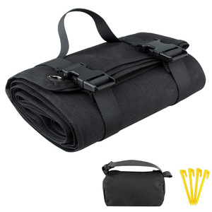 Tactical Shooting <b>Mat</b> 600D Oxford Cloth Moisture Proof Outdoor <b>Camping</b> <b>Mat</b> Rectangle Foam Fill Black Set - Product Image 1