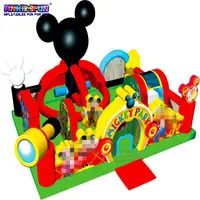 Mickey Mouse şişme oyun parkı kale şişme atlama şişme Mickey parkı çocuklar için oyun alanı