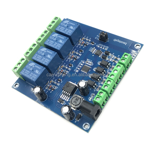 โมดูลรีเลย์ 4 ช่อง สวิตช์อินพุตและเอาต์พุต การสื่อสาร RS485/TTL - Product Image 1