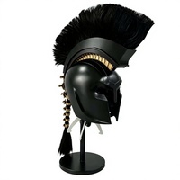 Casque de style Spartan léger, inspiré de l'Antiquité grecque, casque médiéval portable pour jeux de rôle