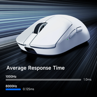 Souris de jeu sans fil MCHOSE A7 V2 Pro+/Ultra+ à trois modes, légère, avec capteur PAW 3950 TI et éclairage RGB – Meilleure vente