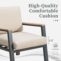 Meilleures ventes - Ensemble de canapés d'extérieur en aluminium OEM, fauteuils de jardin résistants aux UV pour cour