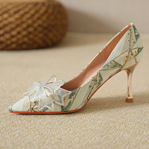 Chaussures à talon pour femme Bigtree Shoes, couleur dégradée, talons brillants néon, escarpins de créateur à bout pointu, talons tendance pour femmes - Product Image 2