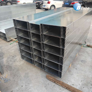 Bandeja de acero galvanizado de 100x100x3000mm <span class=keywords><strong>Ducto</strong></span> portátil Con Tapas Cable trunking Certificados - Product Image 5