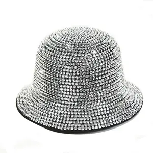 Chapeau seau de luxe en strass pour femmes, nouveau Style, fait à la main, Bling party, 2023