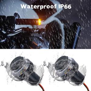 Dual-Color <b>LED</b> Handlebar End <b>Lights</b> for Turn Signal and <b>Side</b> Marker Motorcycle Body Systems Product - Product Image 4