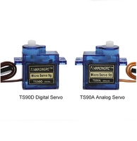 Servomoteur numérique et analogique à engrenages métalliques TS90A TS90D TS90M TS90MD SG90 4.8V-6V pour avions RC et robots DIY