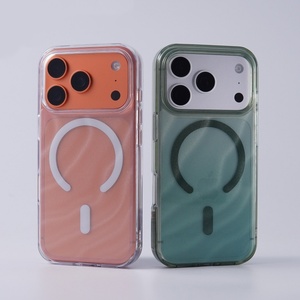 เคสโทรศัพท์แม่เหล็กแฟชั่นลายคลื่นน้ำไล่ระดับสีสำหรับ iPhone 17 13 14 15 16 PRO MAX ฝาครอบป้องกันการชาร์จแบบไร้สาย - Product Image 5