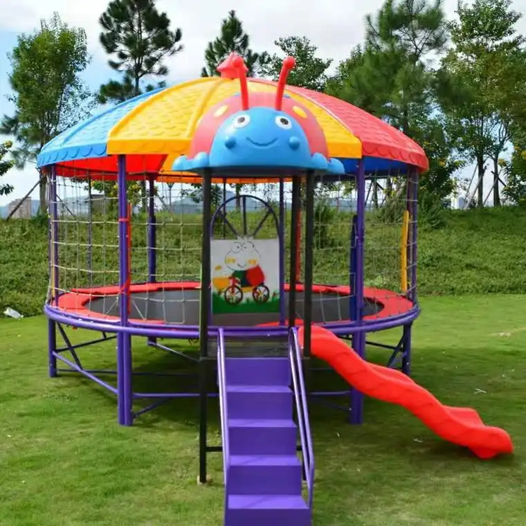 Fabricant de ventes de trampoline d'extérieur pour enfants Trampoline pour enfants avec clôture Saut de 10 pieds