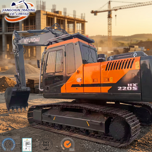 Excavadora de cadenas Hyundai HX220S usada con pocas horas de uso, maquinaria pesada para construcción, movimiento de tierras y minería - Product Image 1