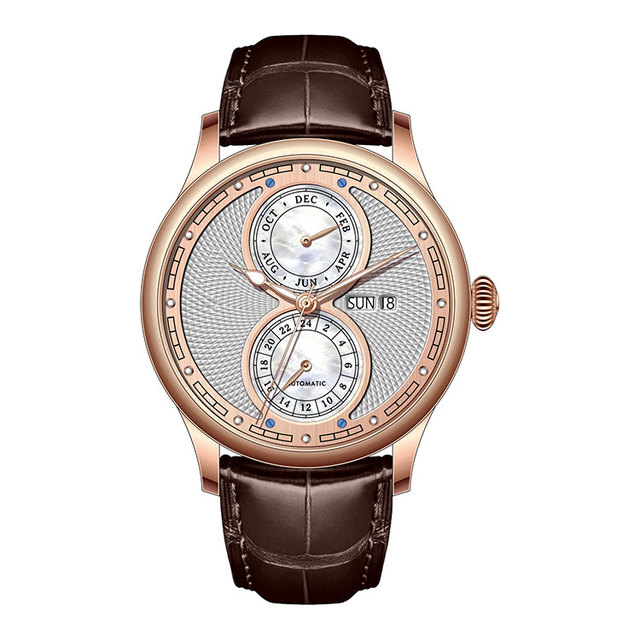 Wholesale 24-Hour Display Multifunctional Mechanical Automatic Watches for Men Classic Luminous Luxury Wristwatch Brand Custom