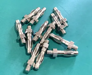 Custom Precision Machined Multilam Pin Contact Solder Cup Termination Banana Plug