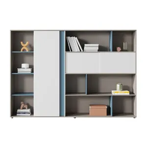 Office Executive Boss Usage E1 Grade Mfc Luxury Manage Table Office File Cabinet Modern Design