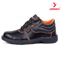 Sepatu Keselamatan Kerja Unisex JODAH BESTON Standar S1P, Anti Slip, Bernapas, Bahan Suede Split, Isolasi Listrik