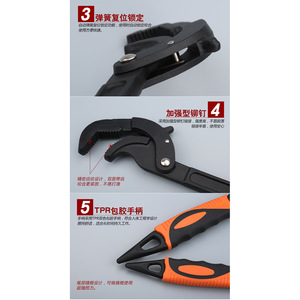 ประแจปรับได้แบบเมตริก 46 มม. ปากหยัก เครื่องมือแบบใช้มือสำหรับซ่อมแซมและบำรุงรักษา - Product Image 5