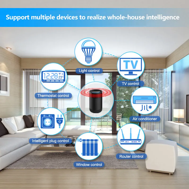 Tuya akıllı hoparlör ev hayatı yüksek ses küçük hoparlörler Alexa ses kontrolü için kablosuz AI BLUETOOTH ev akıllı kontrol