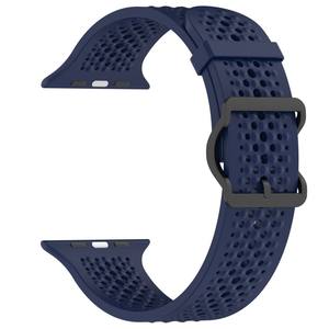 Win-Win Silikon Sport band mit atmungsaktiven Löchern für Apple Watch Ultra 2 49mm IWatch Serie 10 9 8 7 42mm 44mm 45mm 46mm - Product Image 6