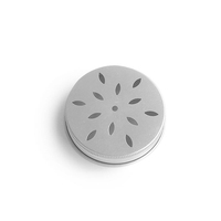 Pot de bougie cosmétique rond vide en aluminium personnalisé pot de crème d'ombre à paupières avec couvercle à trou creux et fonction de désodorisant