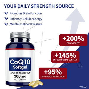 CoQ10 de Alta Absorción 200mg en Cápsulas Blandas, 120 Cápsulas para Energía Cardíaca, Función Celular, Soporte Antioxidante - Product Image 6