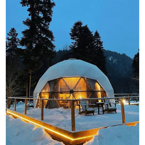 28,26 metros cuadrados hotel de lujo al aire libre iglú refugio geodésico cúpula tienda Glamping - Product Image 1