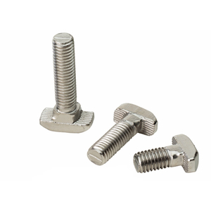 Perno de Cabeza Plana con Cuello Cuadrado Tipo T de Acero Inoxidable A193 A914 B8 N8M B8T A453 GR660 A286 ASTM AISI ANSI 304 316 con Tuerca DIN186 - Product Image 6
