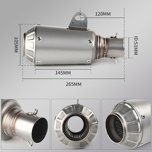 Slip on per CFMOTO 675SRR 675SR 675NK 675SS 2024 2025 scarico moto Escape 51MM raccordo anteriore 675SR scarico - Product Image 3