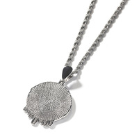 Collier Cadre Photo en Cuivre Doré Style Hip-hop avec Diamants Incrustés Goutte d'Eau et Bambou, Bijou Pendentif de Couple DIY de Luxe Léger et de Niche