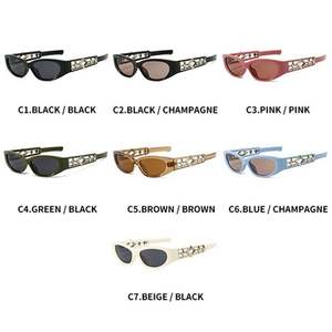 Gafas de Sol de Moda 2025, Montura Pequeña, Estilo Estrella, UV400, Rectangulares, Y2K, Ojo de Gato, para Hombre y Mujer - Product Image 3