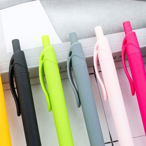Stylos publicitaires promotionnels pour hôtel, papeterie de bureau, stylos à bille en plastique multi-couleurs avec logo personnalisé, revêtement par pulvérisation, 1,0 mm - Product Image 2